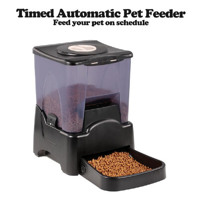 

Automatic Pet Feeder 10L Dog Food Dispenser Food Bowl for Cats&Dogs Voice Recorder Time Programmable