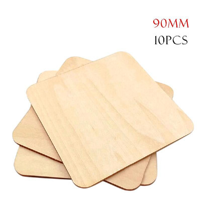 

5Pcs 140mm Square Rounded Corners DIY Environmental Protection Wooden Interlayer Wood Chips