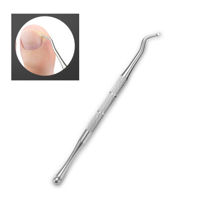 

Toponeto Cuticle Pusher Groove Pick Corrector Stainless Steel Pedicure Manicure