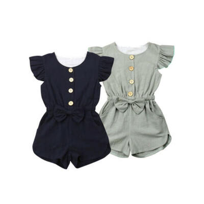 

Summer Toddler Kids Girls Ruffle Romper Bodysuit Jumpsuit Outfit Clothes Sunsuit
