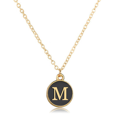 

Minimalism Black Letter Pattern Women Wonderful Necklace For Women High Quality Meaningful Birthday Gift Necklace Jewelry