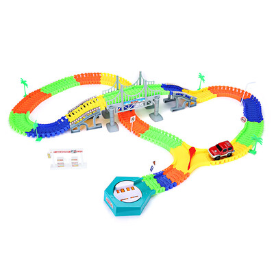 

192PCS NO258 DIY Racing Track Assembly Flexible Twister Car Toy