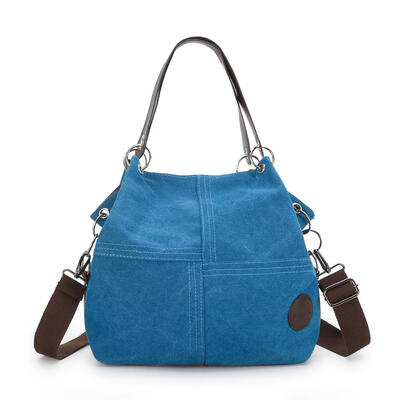 

Women Canvas Shoulder Bag Handbag Crossbody Bags Casual Stitching Tote