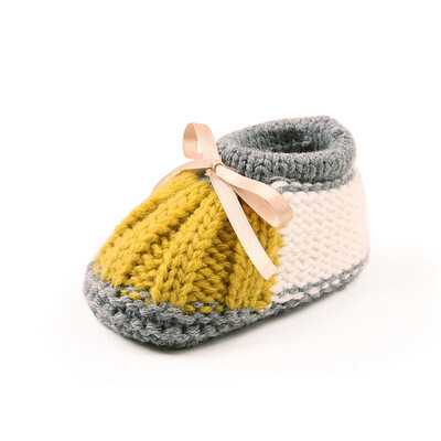 

Baby Boy Girl Plush Shoes Covers Newborn Baby Boy Girl Winter Warm Knitting Boots Socks Shoe Covers