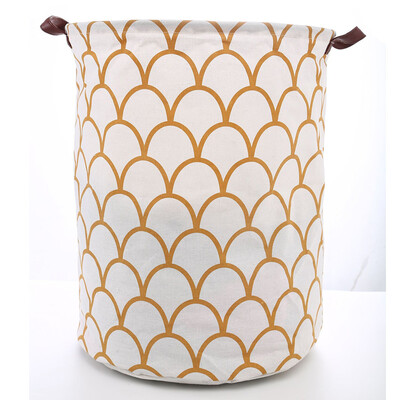

Toponeto Cotton Linen Waterproof PE Coating Storage Basket Sundries Storage Box