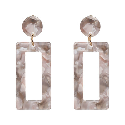 

2018 Trending Jewelry Big Square Drops Dangle Earrings boucle doreille Dangle Earrings for Women Fashion Accessories