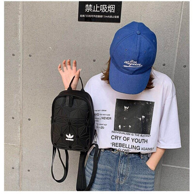 

Adidas official original 3D off white Mini small backpack for girl women school bag student fashion gym travel outdoor bag