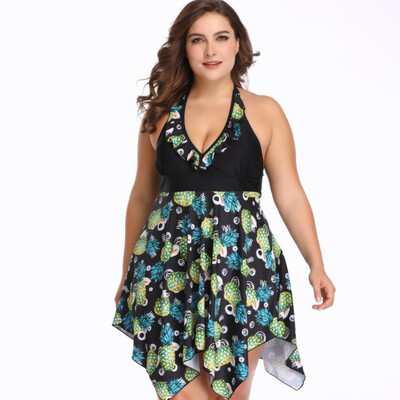 

Roseonmyhand Women Nylon Watermark Skirt Swing Size Sexy Swimsuit Split Size Swimsuit Suit