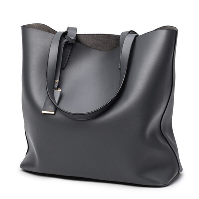 

High Quality Leather Women Bag Black Luxury Handbags Women Bags Designer Solid Women Shoulder Bags Large Capacity Tote Bag B013