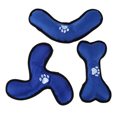 

3pcs Durable Oxford Sound Dogs Interactive Flying Discs Pet Traning Toys