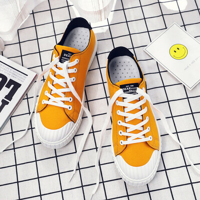 

Summer Canvas Tide Shoes Hundred Sets of Student Board Shoes Summer Yellow Korean Sports Autumn Cloth Shoes