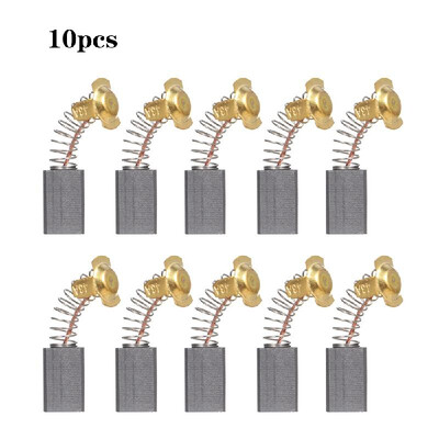 

10 PCS Mini Black Carbon Motor Brushes Replacement Spare Parts with 25mm Spring&Copper Core for Generic Electric Drill Mill Ma