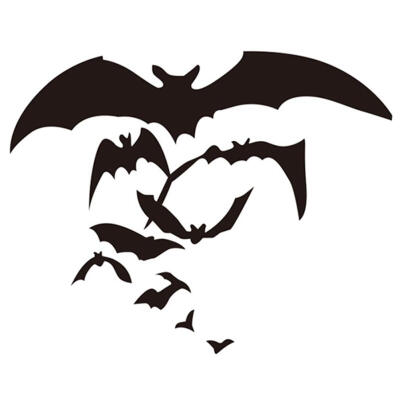 

Halloween Bats Pattern Removable Wall Sticker Bedroom Living Room Decor