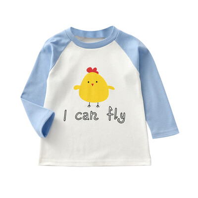 

Autumn Baby T-shirts 1Y-6Y Boy Girl Long Sleeve T-Shirts Kids Cartoon Animal Print Tops Shirts Casual Blouse 6 Colors Soft Kids