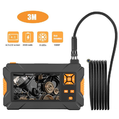 

P30 Orange Hand-held Endoscopes Industrial 43inch High-definition 1080P Display Screen Borescope