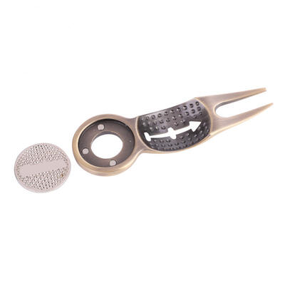 

Greensen Multi Function Aluminum Alloy Golf Divot Tool Green Lawn Repair Fork Ball Marker