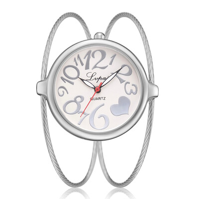 

Luxury Womens Watches Rose Gold Buckleless Thin Dial Ladies Quartz Wristwatch Fashion Roman Numerals Clock Reloj Mujer