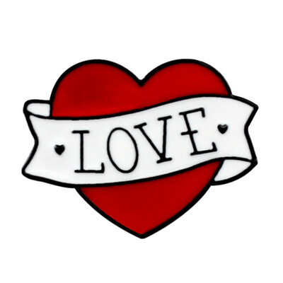 

Cartoon Love Heart Enamel Pin Brooch Red Pink Unicorn Arrow Heart Gesture Lapel Pin Coat Badge Fashion Jewelry For Kids Women