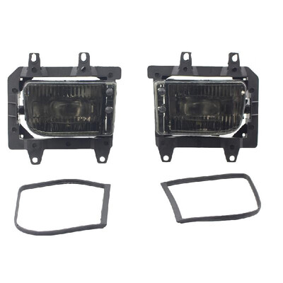 

Front Fog Lights Fog Lamp Transparent Plastic Lens Kit Fit for BMW E30 1985-1993