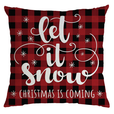 

Siaonvr Christmas Pillow Cover Pillowcases Decorative Sofa Cushion Cover 45x45cm