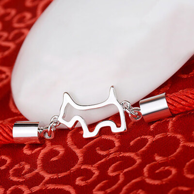 

New year gifts jewelery wristband jewelry zodiac signs animal dog charms a bracelet womens red thread cuff bracelets for women