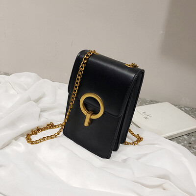 

Summer new texture mobile phone bag female 2019 new Korean version of the wild single shoulder slung fashion chain small square bag