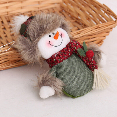 

Christmas Snowman Doll Unique Santa Claus Doll Drop Ornaments With Hanging Rope Christmas Hanging Decoration