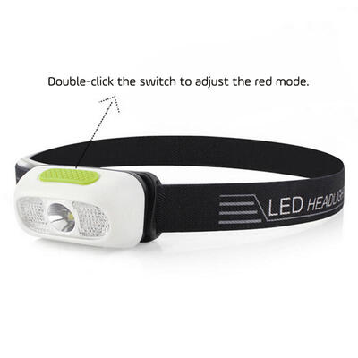 

Portable USB Rechargeable Headlamp Waterproof 3-Mode Headlight Head Torch Camping Fishing Light W Built-in Battery