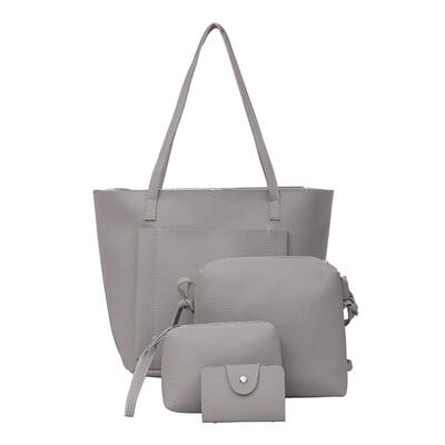 

4pcsset Shoulder Handbags Leather Women Crossbody Bags Clutch Card Holder