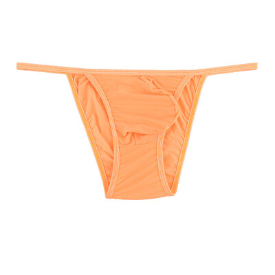 

Mens Sexy Bikini G String Briefs Thongs Low Waist Bulge Pouch Solid Underwear