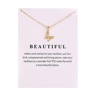 

2018 Fashion Jewelry New Arrived Beautiful Butterfly Pendant Necklace For Women Girl Gift