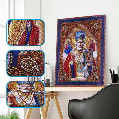 

Gobestart Special Shaped Diamond Painting DIY 5D Partial Drill Cross Stitch Kits Crystal R