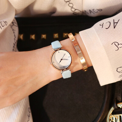 

French minority watches female ins wind high school students Korean version of simple Mori academic style ladies small delicate te