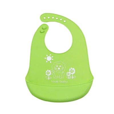 

Newborn Baby Food Grade Silicone Printing Cartoon Waterproof Bib Cartoon Feeding Series