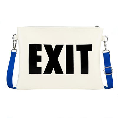 

Fashion Women Letter EXIT Print Shoulder Bags PU Crossbody Messenge Bag