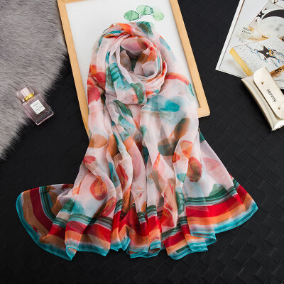 

Spring&autumn new Korean version of the striped scarf female beach travel beach towel summer sunscreen wild dual-use shawl