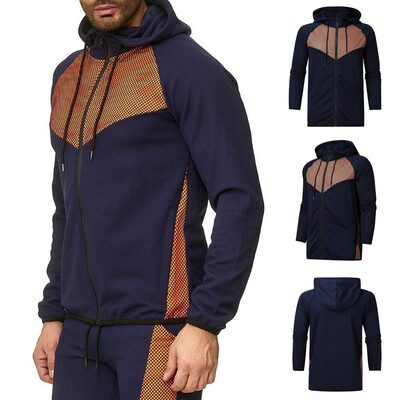 

Toponeto Men Casual Autumn&Winter Printed Coat Jacket Sport Zipper Sweatshirt Hoodies