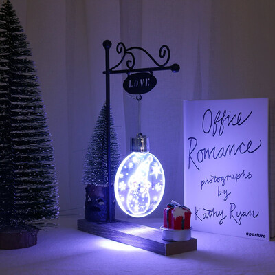 

Siaonvr Night Lights Acrylic Lights LED Christmas Snowman Pattern Christmas Gifts