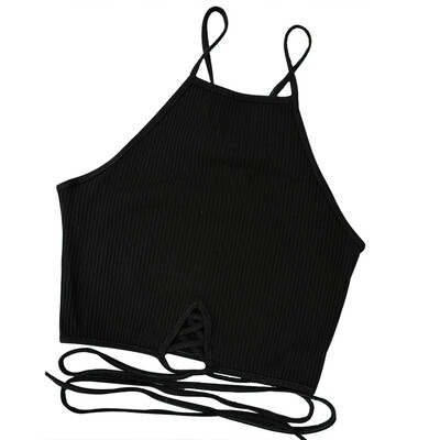 

Strappy Solid Color Tank Top