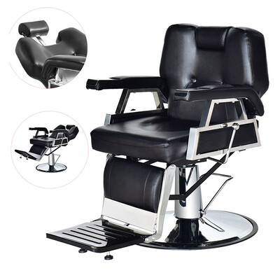 

Ktaxon Hydraulic Reclining Barber Chair Equipment for Shampoo Salon Hair Styling Beauty Spa with Footrest Height Adjustabl