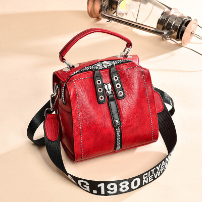 

Womens summer fashion mini shoulder bag small backpack soft leather casual shoulder bag