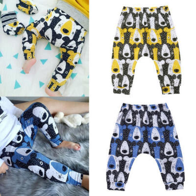 

Kids Baby Boy Girl Bear Harem Pants Trousers Newborn Bottoms Leggings Sweatpants