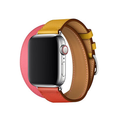 

Series 4321 Genuine Leather Loop Long Double Tour Watch Band for Apple Watch 3842mm40mm 44mm Cuff Bracelet straps