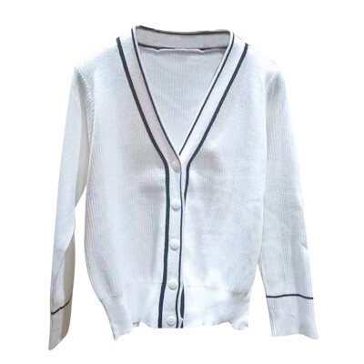 

2019 Spring Knitted Cardigan Women Button Up V Neck Button Cute Kwaii Crop Sweater Knitting Top Streetwear