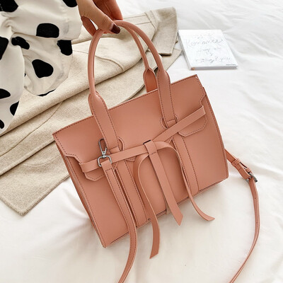 

Big bag female new Korean fashion wild handbag retro shoulder slung tote bag