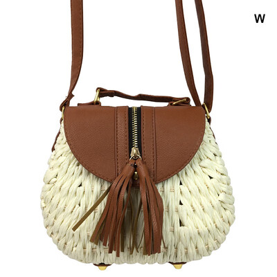 

Women Handmade Woven Flap Handbags Bohemian Style Summer Straw Bags Beach Rattan Crossbody Bags 2019 Fashion Shoulder Bags