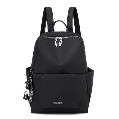 

Oxford cloth casual solid color backpack 2 large capacity travel bag