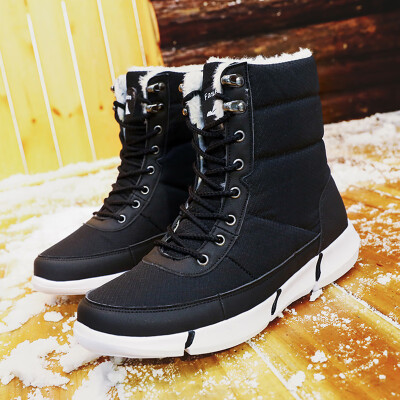 

Fashion couple cotton shoes round head solid color casual tube cotton shoes cross-border explosion models winter plus velvet warm couple cotton shoes