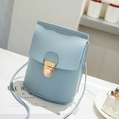 

Tailored Candy Color One Shoulder Small Backpack Messenger Bag Mobile Phone Bag Purse BK
