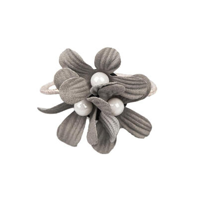 

Camellia Flower Faux Pearl Hair Tie Ring Rope Women Elastic Ponytail Holder